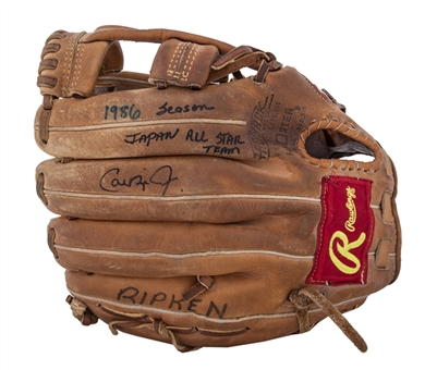 1986 Cal Ripken Jr. Game Used & Signed Rawlings PRO-6-HF Model Fielders Glove (Ripken LOA, PSA/DNA & Beckett)
